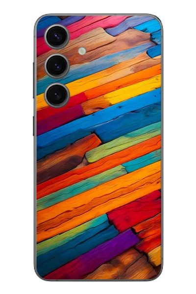 Le Balvo Samsung Galaxy S24 Uyumlu Renk Geçişleri Baskılı Silikon Kılıf