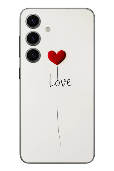 Le Balvo Samsung Galaxy S24 Uyumlu Love Aşk Baskılı Silikon Kılıf