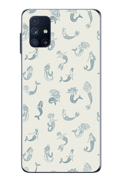 Le Balvo Samsung Galaxy M51 Uyumlu Deniz Kızları Baskılı Silikon Kılıf