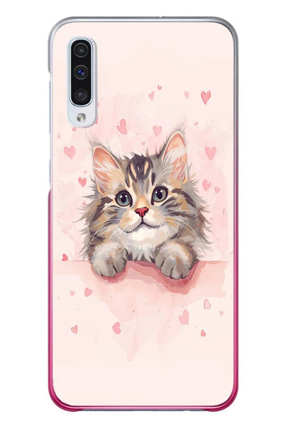Le Balvo Samsung Galaxy A50 Uyumlu Benim Kedim Baskılı Silikon Kılıf