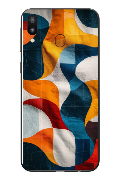 Le Balvo Samsung Galaxy M20 Uyumlu Modern Desenler Baskılı Silikon Kılıf