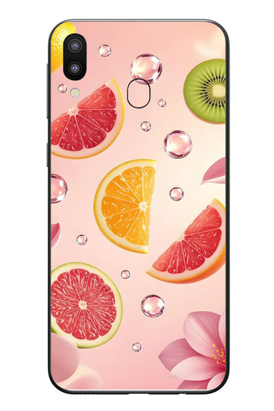 Le Balvo Samsung Galaxy M31 Uyumlu Meyve Dilimleri Baskılı Silikon Kılıf
