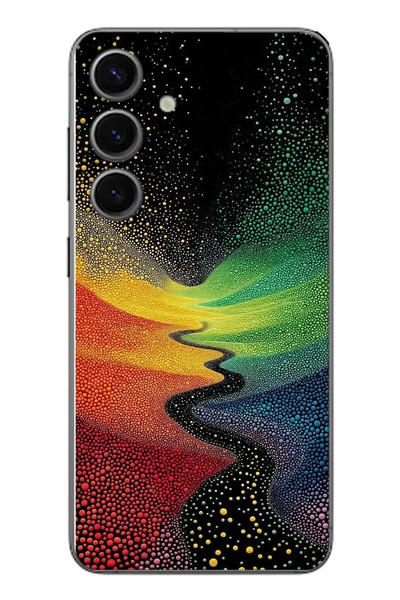 Le Balvo Samsung Galaxy S24 Uyumlu Renkli Yollar Baskılı Silikon Kılıf
