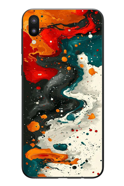 Le Balvo Samsung Galaxy M31 Uyumlu Boya Karışımı Baskılı Silikon Kılıf