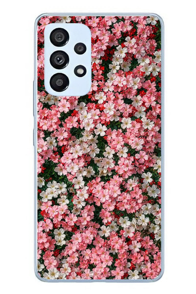 Le Balvo Samsung Galaxy A53 Uyumlu Ahenkli Papatyalar Baskılı Silikon Kılıf