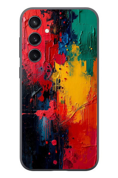Le Balvo Samsung Galaxy S23 Uyumlu Renklerin Dansı Baskılı Silikon Kılıf