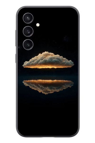 Le Balvo Samsung Galaxy S23 Uyumlu Bulut Yansıması Baskılı Silikon Kılıf
