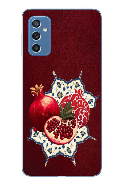 Le Balvo Samsung Galaxy M52 Uyumlu Nar Retro Baskılı Silikon Kılıf