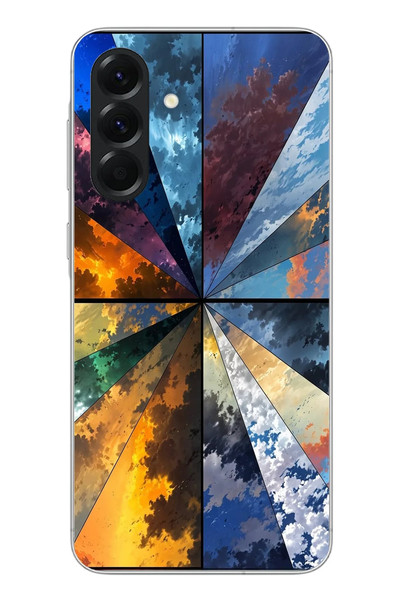Le Balvo Samsung Galaxy A56 Uyumlu Mevsim Geçişleri Baskılı Silikon Kılıf