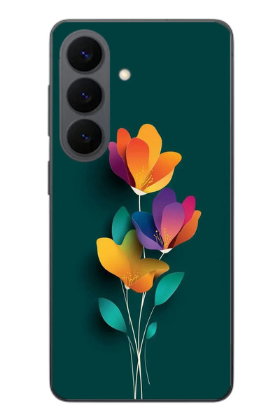 Le Balvo Samsung Galaxy S26 Uyumlu Modernizimin Çicekleri Baskılı Silikon Kılıf