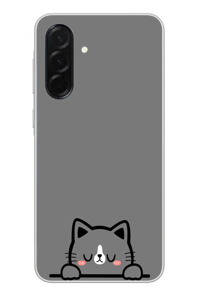 Le Balvo Samsung Galaxy A36 Uyumlu Uyuyan Kedi Baskılı Silikon Kılıf