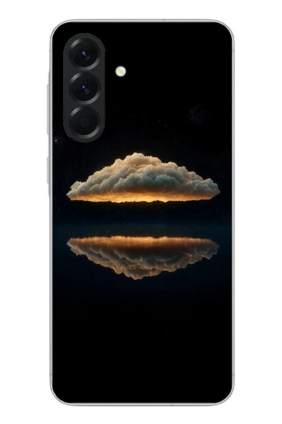 Le Balvo Samsung Galaxy A56 Uyumlu Bulut Yansıması Baskılı Silikon Kılıf