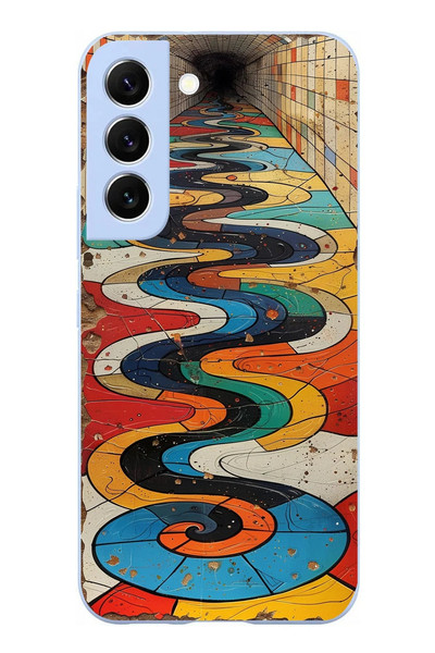 Le Balvo Samsung Galaxy S22 Uyumlu Renk Duvarı Baskılı Silikon Kılıf