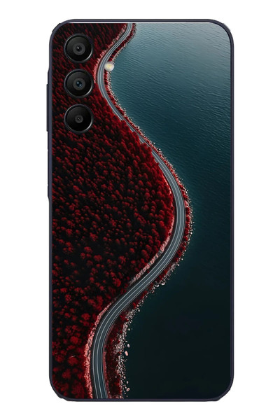 Le Balvo Samsung Galaxy A15 Uyumlu Sonbahar Yolu Baskılı Silikon Kılıf