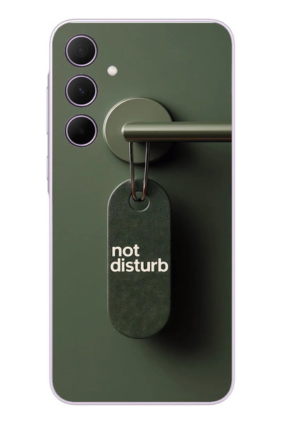 Le Balvo Samsung Galaxy A35 Uyumlu Not Disturb Baskılı Silikon Kılıf