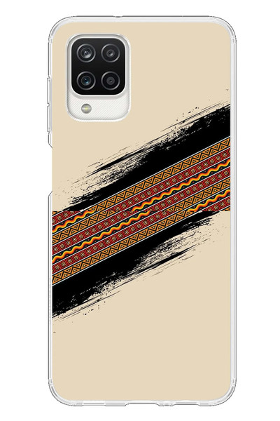 Le Balvo Samsung Galaxy A12 Uyumlu Yan Motif Baskılı Silikon Kılıf