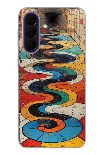 Le Balvo Samsung Galaxy A57 Uyumlu Renk Duvarı Baskılı Silikon Kılıf