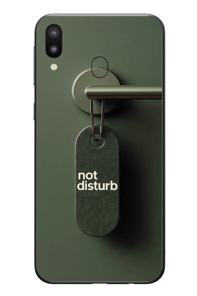 Le Balvo Samsung Galaxy M31 Uyumlu Not Disturb Baskılı Silikon Kılıf