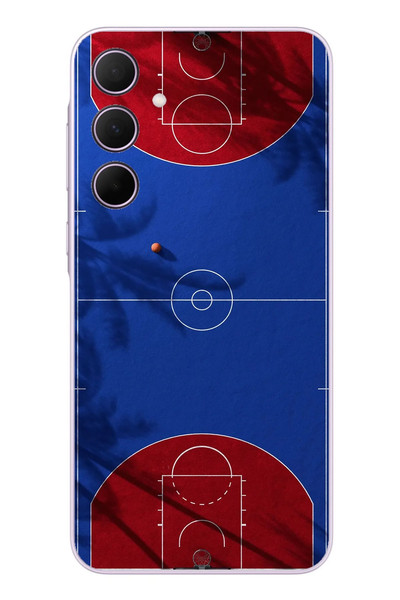 Le Balvo Samsung Galaxy A35 Uyumlu Basketbol Sahası Baskılı Silikon Kılıf