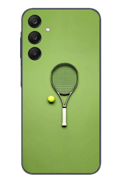 Le Balvo Samsung Galaxy A25 Uyumlu Tenis Raketi Baskılı Silikon Kılıf