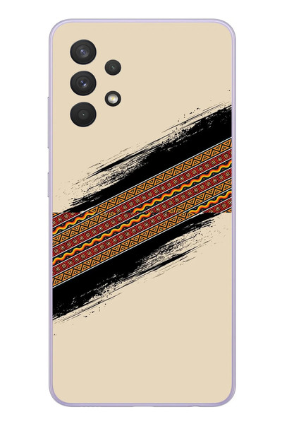 Le Balvo Samsung Galaxy A32 Uyumlu Yan Motif Baskılı Silikon Kılıf