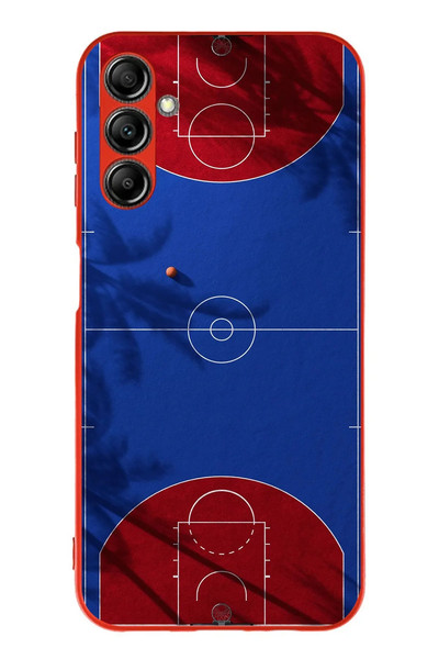 Le Balvo Samsung Galaxy A14 Uyumlu Basketbol Sahası Baskılı Silikon Kılıf