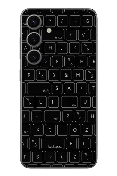 Le Balvo Samsung Galaxy S24 Uyumlu Klavye Tuşları Baskılı Silikon Kılıf