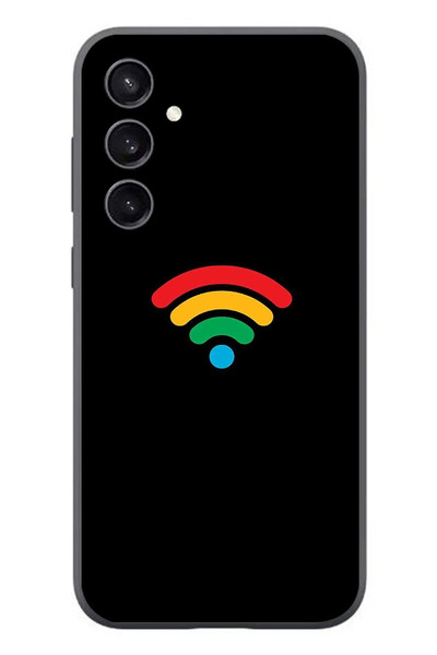 Le Balvo Samsung Galaxy S23 Uyumlu Wifi Simgesi Baskılı Silikon Kılıf