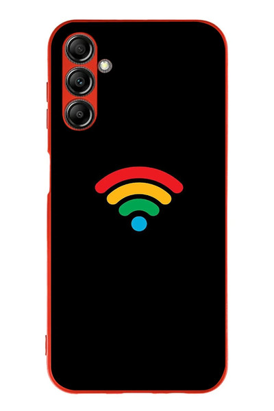 Le Balvo Samsung Galaxy A14 Uyumlu Wifi Simgesi Baskılı Silikon Kılıf