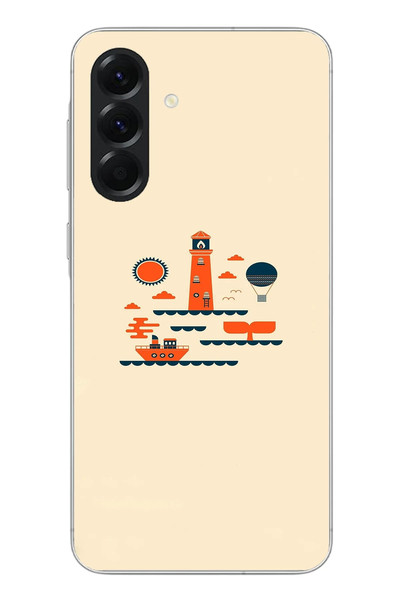 Le Balvo Samsung Galaxy A56 Uyumlu Sade Tatil Baskılı Silikon Kılıf