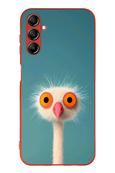 Le Balvo Samsung Galaxy A14 Uyumlu Şaşkın Hayvan Baskılı Silikon Kılıf