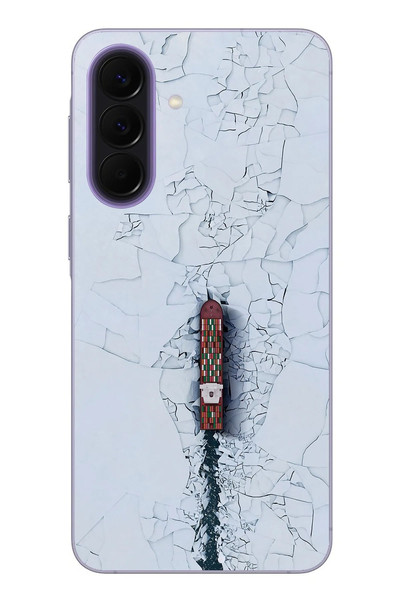 Le Balvo Samsung Galaxy A57 Uyumlu Yük Gemisi Baskılı Silikon Kılıf