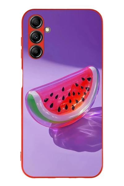 Le Balvo Samsung Galaxy A14 Uyumlu Karpuz Jelibon Baskılı Silikon Kılıf
