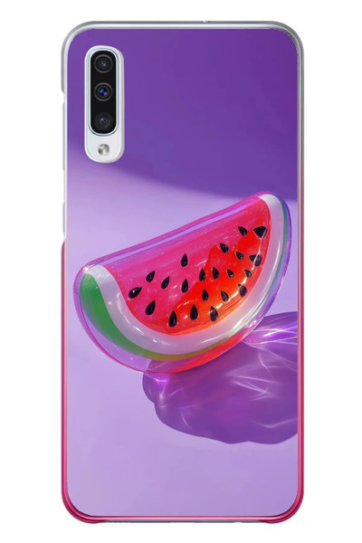 Le Balvo Samsung Galaxy A50 Uyumlu Karpuz Jelibon Baskılı Silikon Kılıf