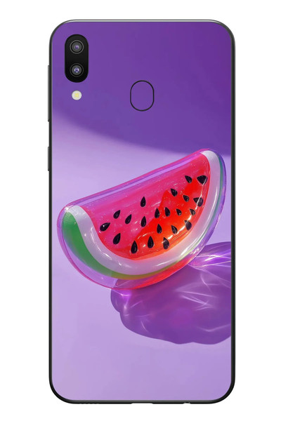 Le Balvo Samsung Galaxy M20 Uyumlu Karpuz Jelibon Baskılı Silikon Kılıf