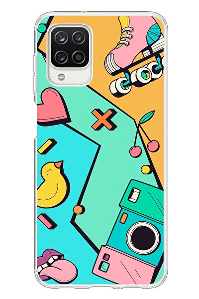 Le Balvo Samsung Galaxy A12 Uyumlu Paten Gençlik Baskılı Silikon Kılıf