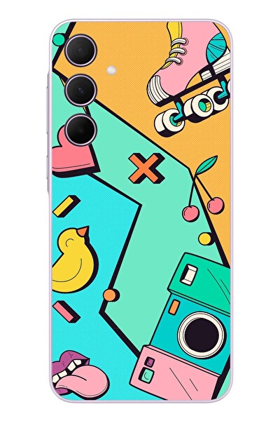 Le Balvo Samsung Galaxy A35 Uyumlu Paten Gençlik Baskılı Silikon Kılıf