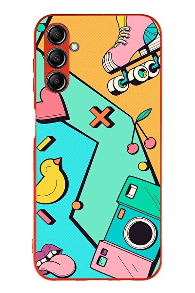 Le Balvo Samsung Galaxy A14 Uyumlu Paten Gençlik Baskılı Silikon Kılıf