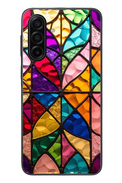 Le Balvo Samsung Galaxy A17 Uyumlu Cam Vitray Baskılı Silikon Kılıf