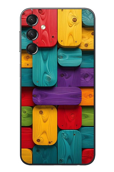 Le Balvo Samsung Galaxy A24 Uyumlu Renkli Tahtalar Baskılı Silikon Kılıf