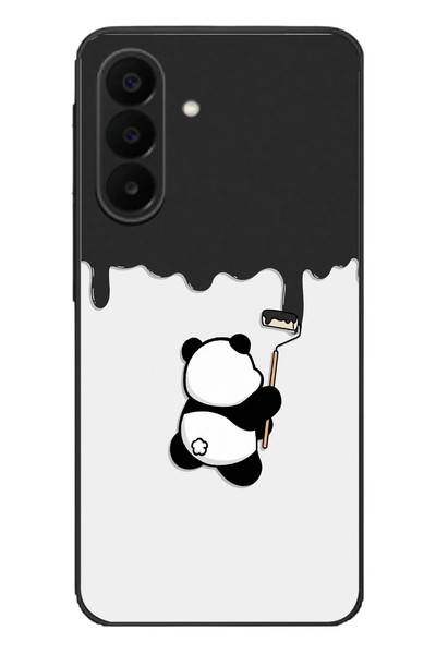 Le Balvo Samsung Galaxy A27 Uyumlu Boyacı Panda Baskılı Silikon Kılıf