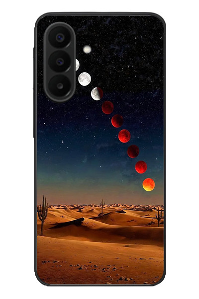 Le Balvo Samsung Galaxy A27 Uyumlu Ayın Geçişi Baskılı Silikon Kılıf