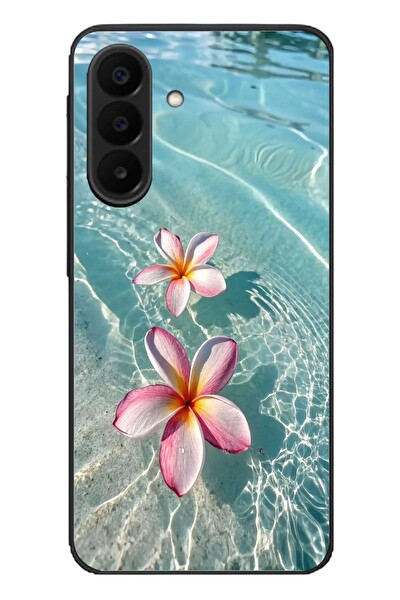 Le Balvo Samsung Galaxy A27 Uyumlu Denizde Çiçekler Baskılı Silikon Kılıf