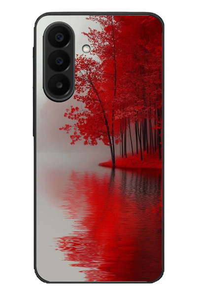 Le Balvo Samsung Galaxy A27 Uyumlu Sonbahar Gölü Baskılı Silikon Kılıf