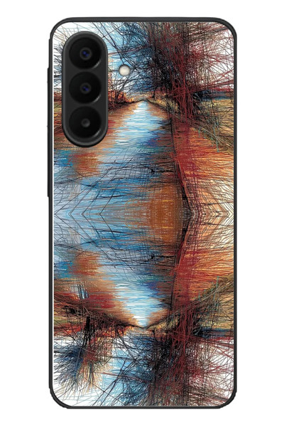 Le Balvo Samsung Galaxy A27 Uyumlu Karışık Çizgiler Baskılı Silikon Kılıf