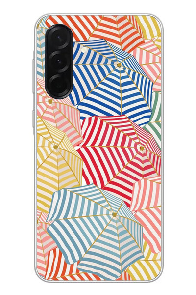 Le Balvo Samsung Galaxy A36 Uyumlu Şemsiyeler Baskılı Silikon Kılıf