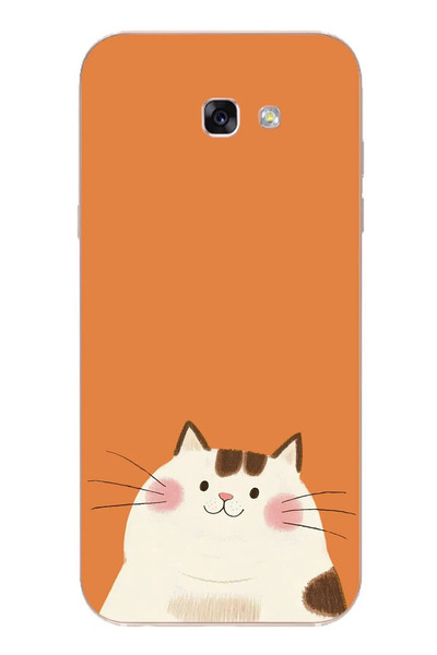 Le Balvo Samsung Galaxy A7 2017 Uyumlu Kedi Baskılı Silikon Kılıf