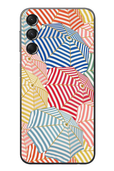 Le Balvo Samsung Galaxy A24 Uyumlu Şemsiyeler Baskılı Silikon Kılıf