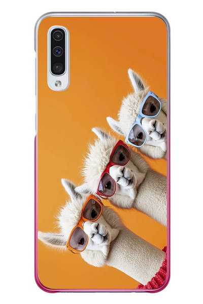 Le Balvo Samsung Galaxy A50 Uyumlu Lamalar Baskılı Silikon Kılıf