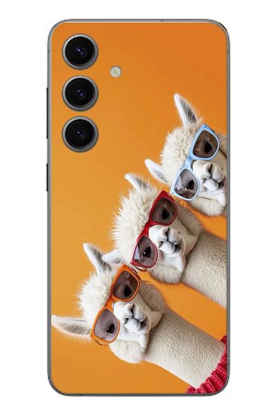 Le Balvo Samsung Galaxy S24 Uyumlu Lamalar Baskılı Silikon Kılıf